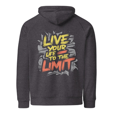 Sweat à capuche écologique Raglan unisexe - Live your life - pimp your tee