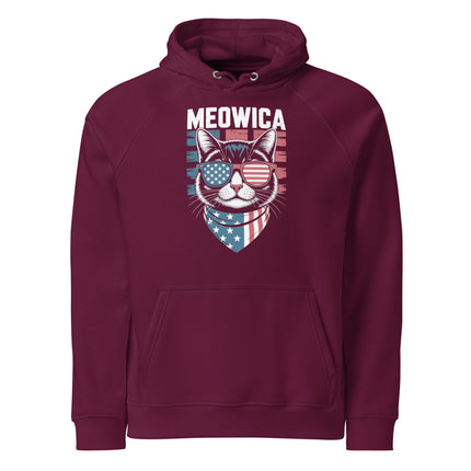 Sweat à capuche écologique Raglan unisexe - Meowica - pimp your tee