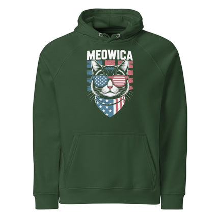 Sweat à capuche écologique Raglan unisexe - Meowica - pimp your tee