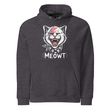 Sweat à capuche écologique Raglan unisexe - Meowt - pimp your tee