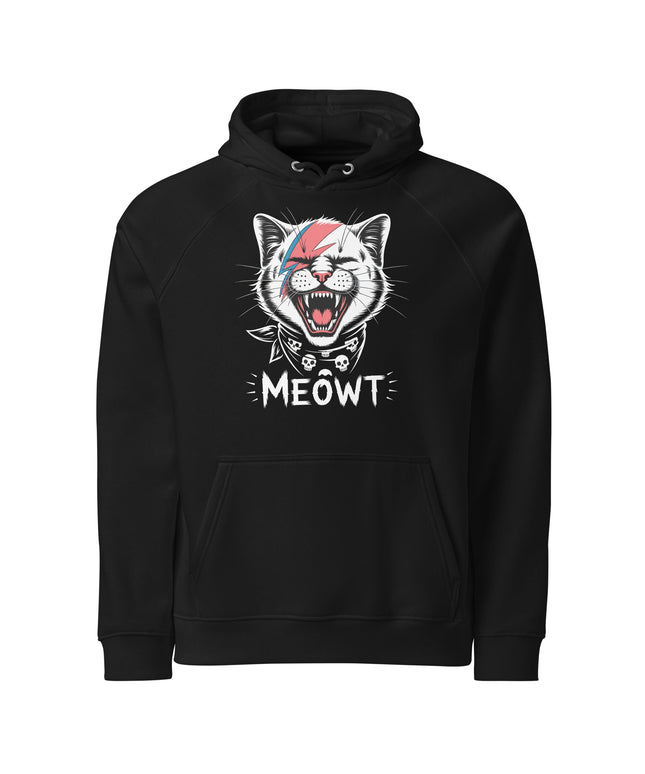 Sweat à capuche écologique Raglan unisexe - Meowt - pimp your tee