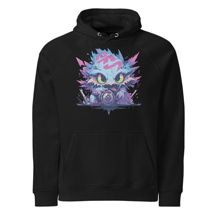 Sweat à capuche écologique Raglan unisexe - Monster - pimp your tee