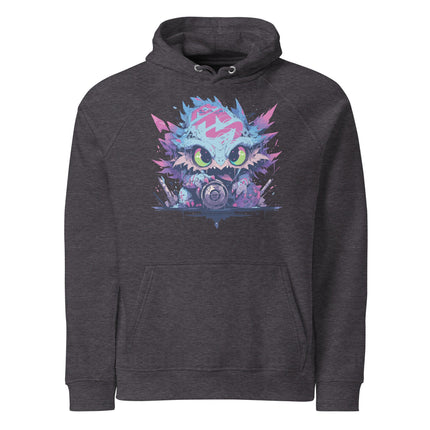 Sweat à capuche écologique Raglan unisexe - Monster - pimp your tee