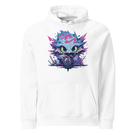 Sweat à capuche écologique Raglan unisexe - Monster - pimp your tee