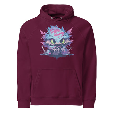 Sweat à capuche écologique Raglan unisexe - Monster - pimp your tee