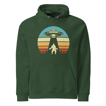 Sweat à capuche écologique Raglan unisexe - Ovnis 2 - pimp your tee