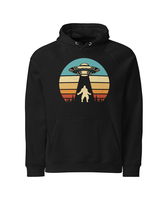 Sweat à capuche écologique Raglan unisexe - Ovnis 2 - pimp your tee