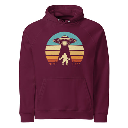 Sweat à capuche écologique Raglan unisexe - Ovnis 2 - pimp your tee