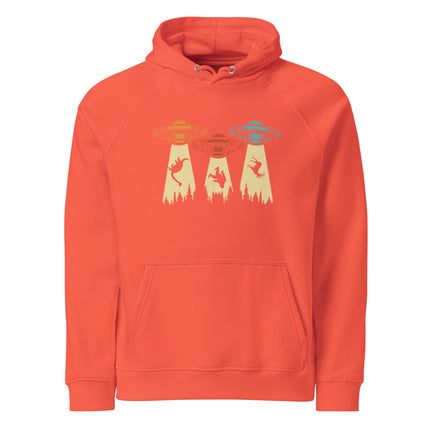 Sweat à capuche écologique Raglan unisexe - Ovnis - pimp your tee