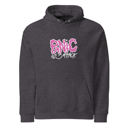 Sweat à capuche écologique Raglan unisexe - Panic mode - pimp your tee