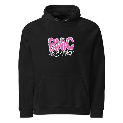 Sweat à capuche écologique Raglan unisexe - Panic mode - pimp your tee