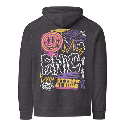 Sweat à capuche écologique Raglan unisexe - Panic mode - pimp your tee