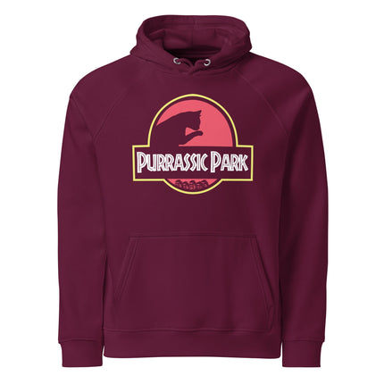 Sweat à capuche écologique Raglan unisexe - Purassic park - pimp your tee