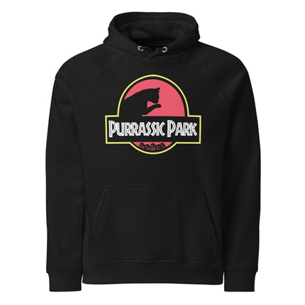 Sweat à capuche écologique Raglan unisexe - Purassic park - pimp your tee
