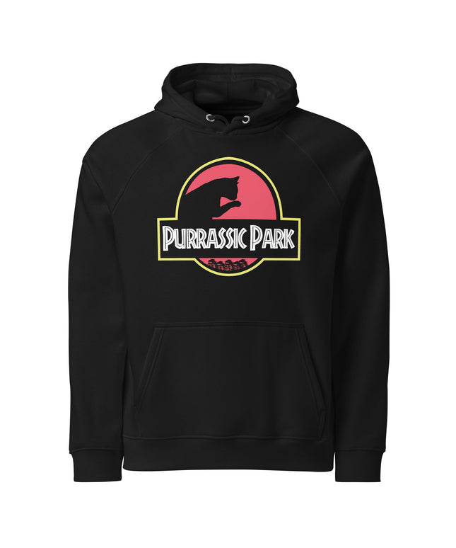 Sweat à capuche écologique Raglan unisexe - Purassic park - pimp your tee