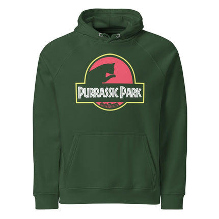 Sweat à capuche écologique Raglan unisexe - Purassic park - pimp your tee