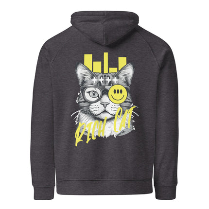 Sweat à capuche écologique Raglan unisexe - Rich Cat - pimp your tee