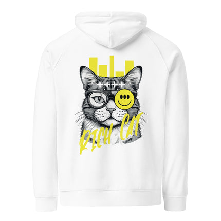 Sweat à capuche écologique Raglan unisexe - Rich Cat - pimp your tee