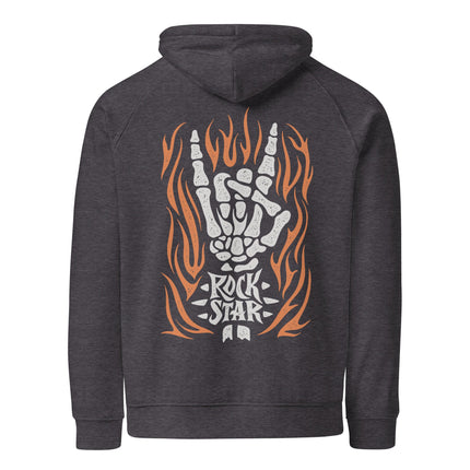 Sweat à capuche écologique Raglan unisexe - Rock star - pimp your tee