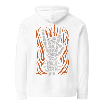 Sweat à capuche écologique Raglan unisexe - Rock star - pimp your tee