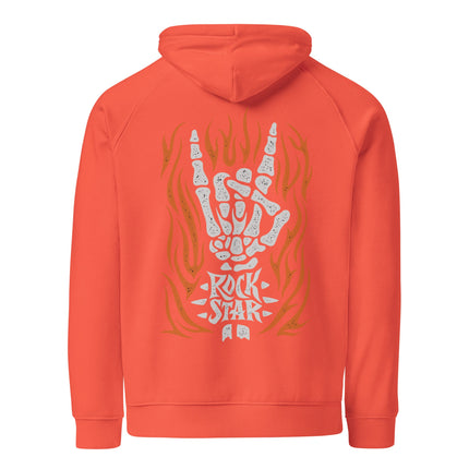 Sweat à capuche écologique Raglan unisexe - Rock star - pimp your tee