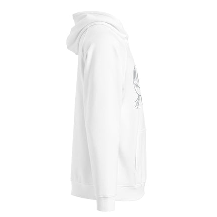 Sweat à capuche écologique Raglan unisexe - Skeleton Fish - pimp your tee