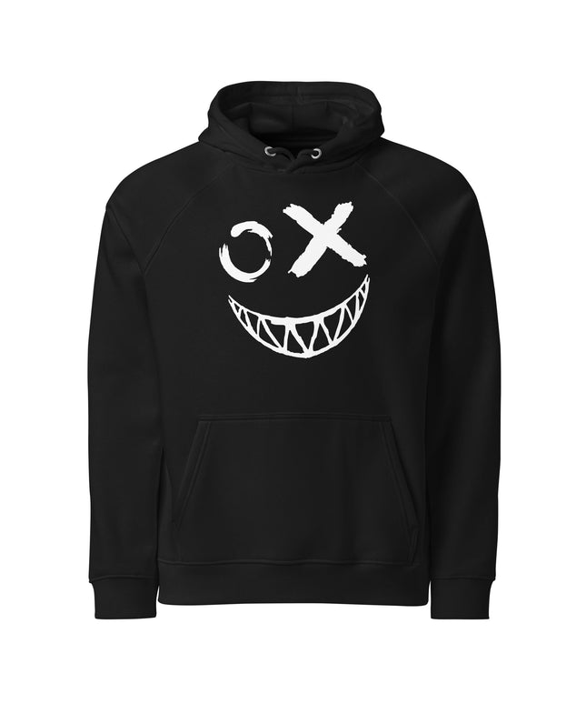 Sweat à capuche écologique Raglan unisexe - Smile - pimp your tee