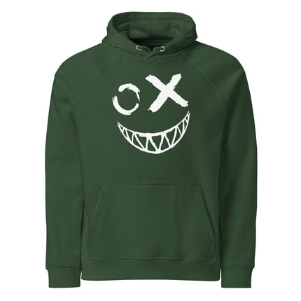 Sweat à capuche écologique Raglan unisexe - Smile - pimp your tee