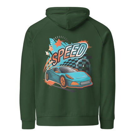 Sweat à capuche écologique Raglan unisexe - Speed - pimp your tee