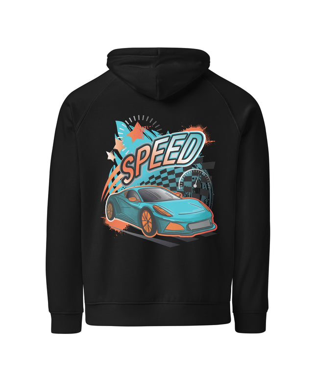 Sweat à capuche écologique Raglan unisexe - Speed - pimp your tee