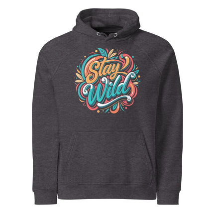 Sweat à capuche écologique Raglan unisexe - Stay Wild 2 - pimp your tee