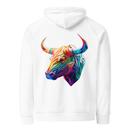 Sweat à capuche écologique Raglan unisexe - Taureau - pimp your tee