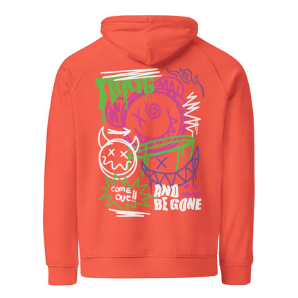 Sweat à capuche écologique Raglan unisexe - Toxic - pimp your tee