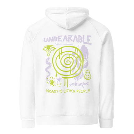 Sweat à capuche écologique Raglan unisexe - Unbearable - pimp your tee