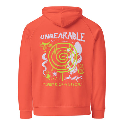 Sweat à capuche écologique Raglan unisexe - Unbearable - pimp your tee