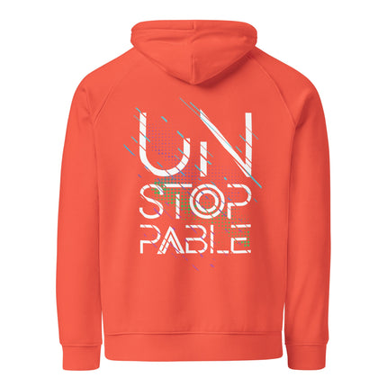 Sweat à capuche écologique Raglan unisexe - Unstoppable - pimp your tee