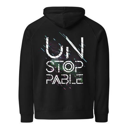 Sweat à capuche écologique Raglan unisexe - Unstoppable - pimp your tee