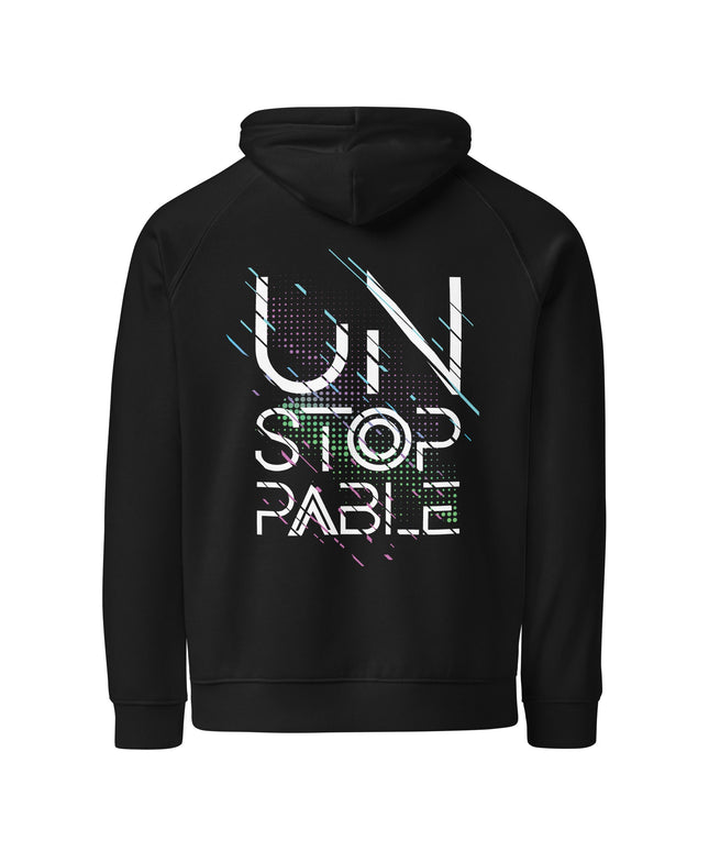 Sweat à capuche écologique Raglan unisexe - Unstoppable - pimp your tee