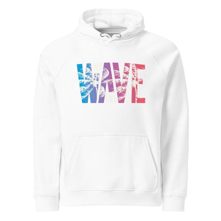 Sweat à capuche écologique Raglan unisexe - Wave - pimp your tee