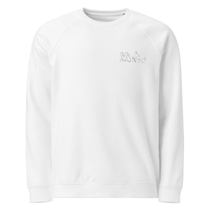 Sweatshirt écologique raglan unisexe Broderie - Attelage - pimp your tee