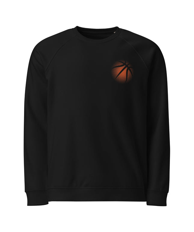 Sweatshirt écologique raglan unisexe Broderie - Basket - pimp your tee