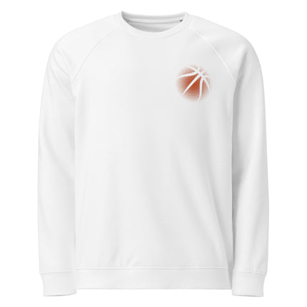 Sweatshirt écologique raglan unisexe Broderie - Basket - pimp your tee