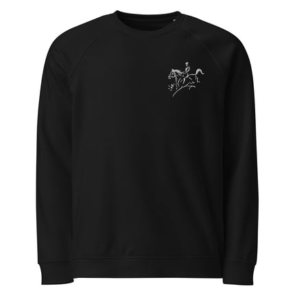 Sweatshirt écologique raglan unisexe Broderie - Cross - pimp your tee