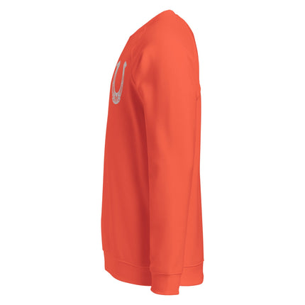 Sweatshirt écologique raglan unisexe Broderie - Fer à cheval - pimp your tee