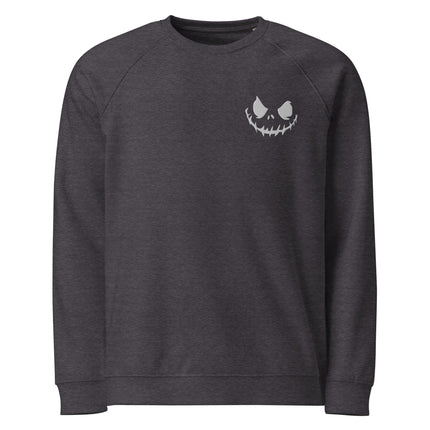 Sweatshirt écologique raglan unisexe Broderie - Smile - pimp your tee