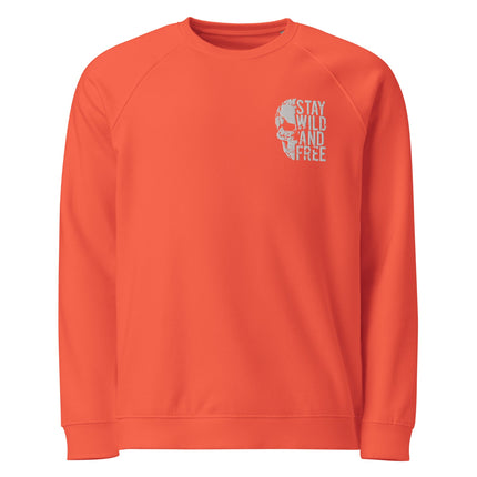 Sweatshirt écologique raglan unisexe Broderie - Stay Wild - pimp your tee