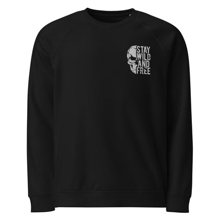 Sweatshirt écologique raglan unisexe Broderie - Stay Wild - pimp your tee