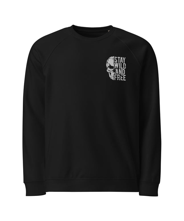 Sweatshirt écologique raglan unisexe Broderie - Stay Wild - pimp your tee