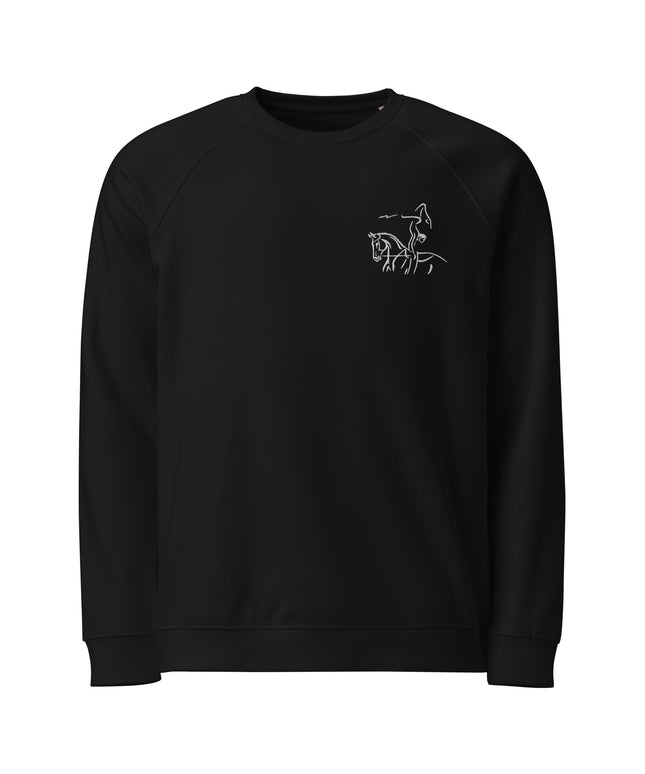 Sweatshirt écologique raglan unisexe Broderie - Voltige - pimp your tee