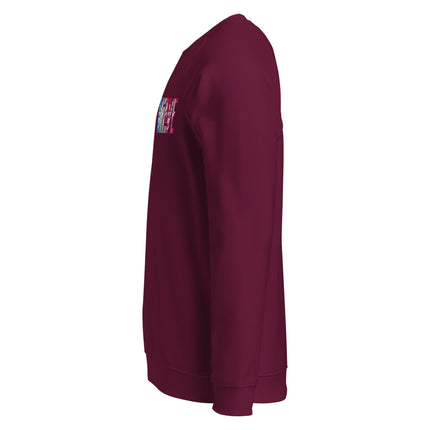 Sweatshirt écologique raglan unisexe Broderie - Wave - pimp your tee